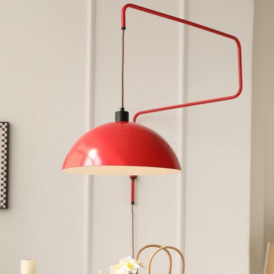 Thalys Minimalist Adjustable Swing Long Arm Dome Sconce Thalys Minimalist Adjustable Swing Long Arm Dome Sconce