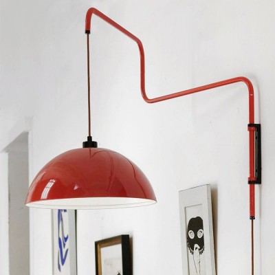 Thalys Minimalist Adjustable Swing Long Arm Dome Sconce Thalys Minimalist Adjustable Swing Long Arm Dome Sconce
