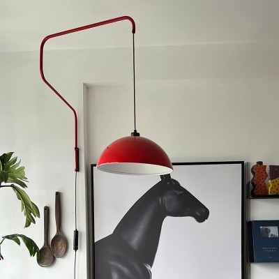 Thalys Minimalist Adjustable Swing Long Arm Dome Sconce Thalys Minimalist Adjustable Swing Long Arm Dome Sconce