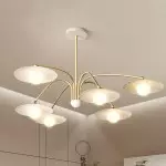 Xandros White Metal Champignon Chandelier