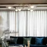 Xandros White Metal Champignon Chandelier