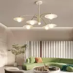Xandros White Metal Champignon Chandelier
