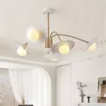 Arlo Bohemian 5 Light Natural Rattan Drum Chandelier
