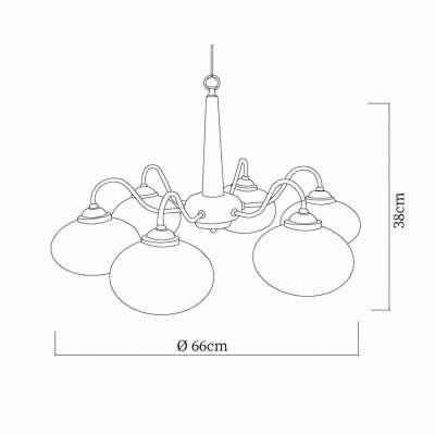 Xyrian Farmhouse Wood White Bauhaus Persimmon Chandelier