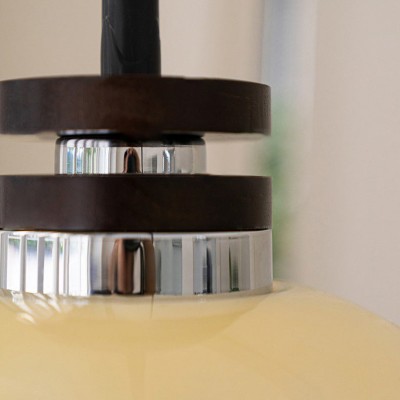Zeros Cream Hemisphere Iron Solid Wood Glass Pendant Light Zeros Cream Hemisphere Iron Solid Wood Glass Pendant Light