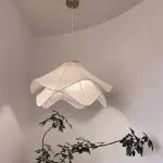 Liora Modern Petal Iron Fabric Pendant Light