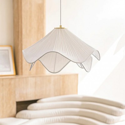 Liora Modern Petal Iron Fabric Pendant Light Liora Modern Petal Iron Fabric Pendant Light