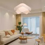 Liora Modern Petal Iron Fabric Pendant Light