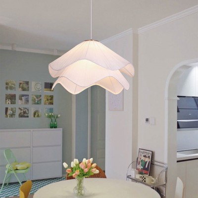 Liora Modern Petal Iron Fabric Pendant Light Liora Modern Petal Iron Fabric Pendant Light