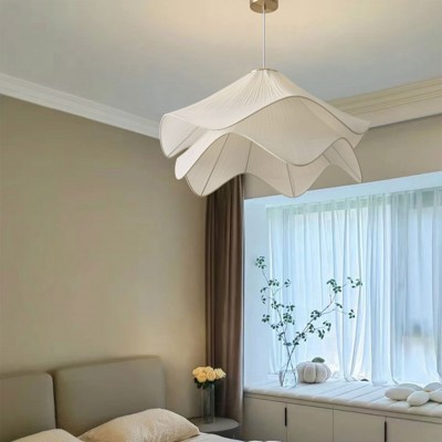 Liora Modern Petal Iron Fabric Pendant Light Liora Modern Petal Iron Fabric Pendant Light
