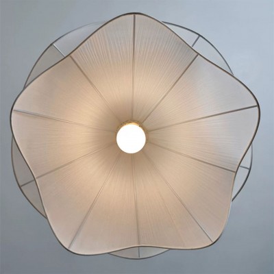 Liora Modern Petal Iron Fabric Pendant Light Liora Modern Petal Iron Fabric Pendant Light