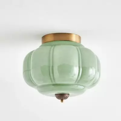 Ozita Retro Milk Glass Semi Flush Mount Eloise Ceiling Light Ozita Retro Milk Glass Semi Flush Mount Eloise Ceiling Light