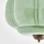 Ozita Retro Milk Glass Semi Flush Mount Eloise Ceiling Light