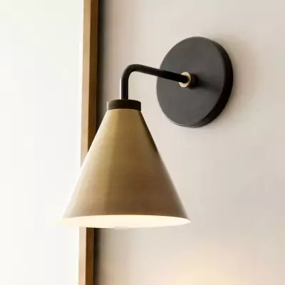 Kaelen Retro Cooper Cone Sconce Light Kaelen Retro Cooper Cone Sconce Light