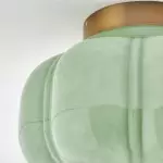 Ozita Retro Milk Glass Semi Flush Mount Eloise Ceiling Light