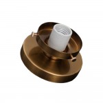 Ixionis Vintage Engraved Pattern Globe Glass Flush Mount Ceiling Light