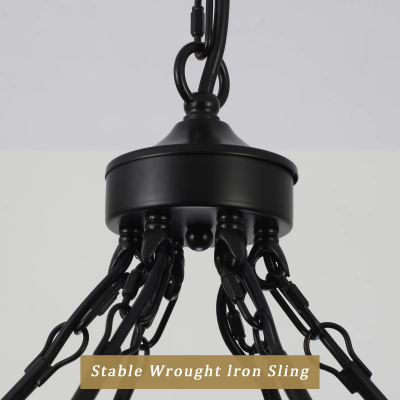 Raeth Farmhouse 24 Lights Wagon Wheel Candle Style Chandelier