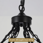 Raeth Farmhouse 24 Lights Wagon Wheel Candle Style Chandelier