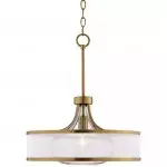 Myrith Antique Organza Glass Drum Shape Pendant Light Myrith Antique Organza Glass Drum Shape Pendant Light