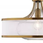 Myrith Antique Organza Glass Drum Shape Pendant Light Myrith Antique Organza Glass Drum Shape Pendant Light
