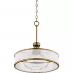Myrith Antique Organza Glass Drum Shape Pendant Light Myrith Antique Organza Glass Drum Shape Pendant Light