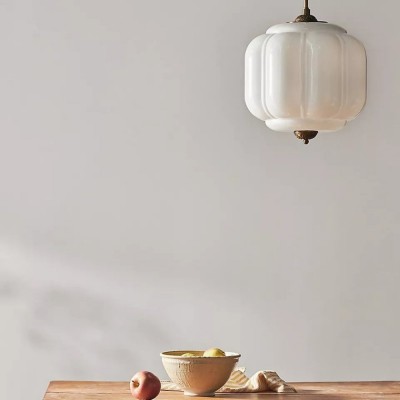 Cyrilith Vintage Milk Glass Oiled Brass Eloise Pendant light Cyrilith Vintage Milk Glass Oiled Brass Eloise Pendant light