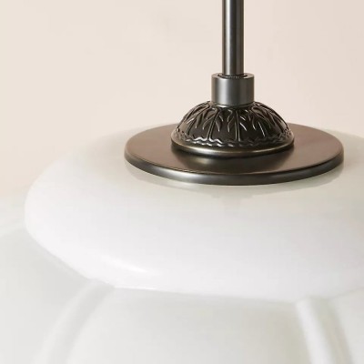 Cyrilith Vintage Milk Glass Oiled Brass Eloise Pendant light Cyrilith Vintage Milk Glass Oiled Brass Eloise Pendant light