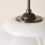 Cyrilith Vintage Milk Glass Oiled Brass Eloise Pendant light Cyrilith Vintage Milk Glass Oiled Brass Eloise Pendant light