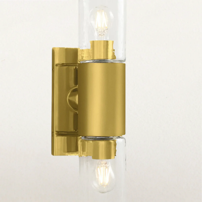 Zeylen Frances Water Ripple Glass Double Tube Sconce Zeylen Frances Water Ripple Glass Double Tube Sconce