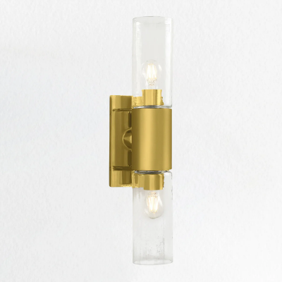 Zeylen Frances Water Ripple Glass Double Tube Sconce Zeylen Frances Water Ripple Glass Double Tube Sconce