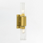 Zeylen Frances Water Ripple Glass Double Tube Sconce