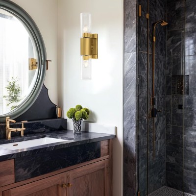 Zeylen Frances Water Ripple Glass Double Tube Sconce Zeylen Frances Water Ripple Glass Double Tube Sconce