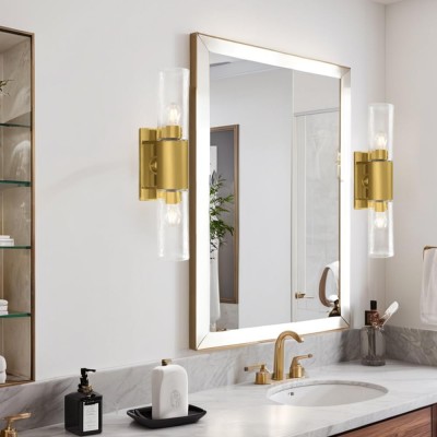 Zeylen Frances Water Ripple Glass Double Tube Sconce Zeylen Frances Water Ripple Glass Double Tube Sconce