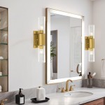 Zeylen Frances Water Ripple Glass Double Tube Sconce