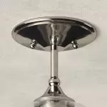 Thyran Farmhouse Small Globe Clear Glass Flush Mount Ceiling Light