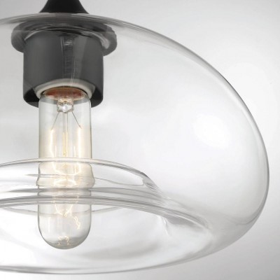 Thyran Farmhouse Small Globe Clear Glass Flush Mount Ceiling Light Thyran Farmhouse Small Globe Clear Glass Flush Mount Ceiling Light
