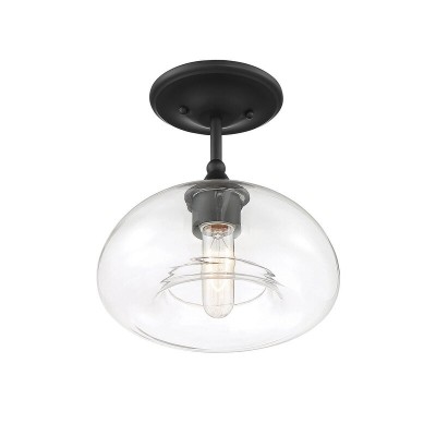Thyran Farmhouse Small Globe Clear Glass Flush Mount Ceiling Light Thyran Farmhouse Small Globe Clear Glass Flush Mount Ceiling Light