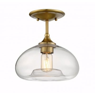 Thyran Farmhouse Small Globe Clear Glass Flush Mount Ceiling Light Thyran Farmhouse Small Globe Clear Glass Flush Mount Ceiling Light