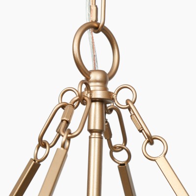 Vornix Modern 4 Light Gold Textured Glass Drum Pendant Light Vornix Modern 4 Light Gold Textured Glass Drum Pendant Light