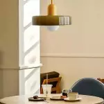 Xanadu Bauhaus Stained Glass Disc Pendant Light Xanadu Bauhaus Stained Glass Disc Pendant Light