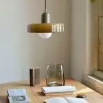 Xanadu Bauhaus Stained Glass Disc Pendant Light Xanadu Bauhaus Stained Glass Disc Pendant Light