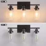 Lynor Classic Farmhouse Clear Glass Triple Sconce Lynor Classic Farmhouse Clear Glass Triple Sconce