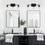 Lynor Classic Farmhouse Clear Glass Triple Sconce Lynor Classic Farmhouse Clear Glass Triple Sconce