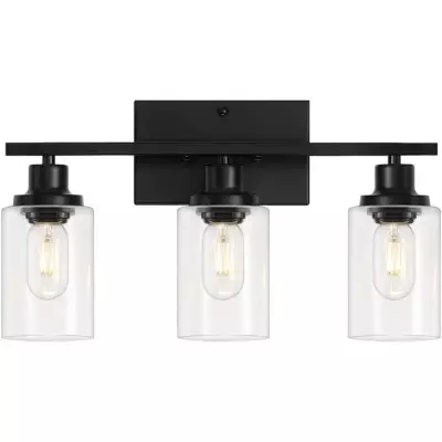 Lynor Classic Farmhouse Clear Glass Triple Sconce Lynor Classic Farmhouse Clear Glass Triple Sconce
