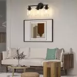 Lynor Classic Farmhouse Clear Glass Triple Sconce Lynor Classic Farmhouse Clear Glass Triple Sconce