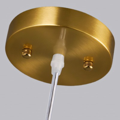 Vylith Brass Cognac Glass Single Hanging Lamp Vylith Brass Cognac Glass Single Hanging Lamp