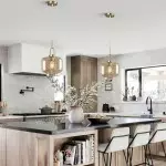 Vylith Brass Cognac Glass Single Hanging Lamp