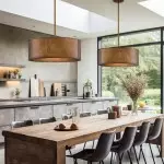 Zanthe 4 Light Vintage Industrial Iron Drum Chandelier