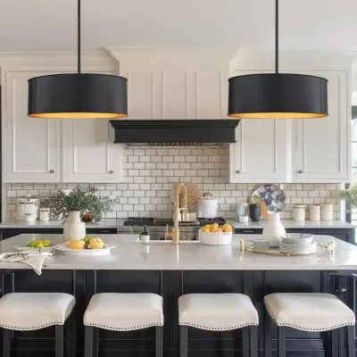 Zanthe 4 Light Vintage Industrial Iron Drum Chandelier