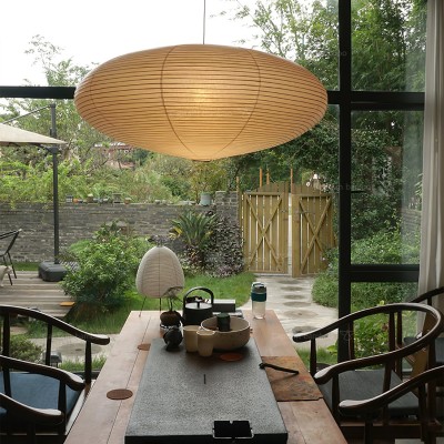 Gino Japanese Rice Paper Lantern Akari 15A Pendant Light Gino Japanese Rice Paper Lantern Akari 15A Pendant Light